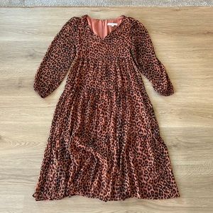 Loft Women’s Dress Size 0 Leopard Print